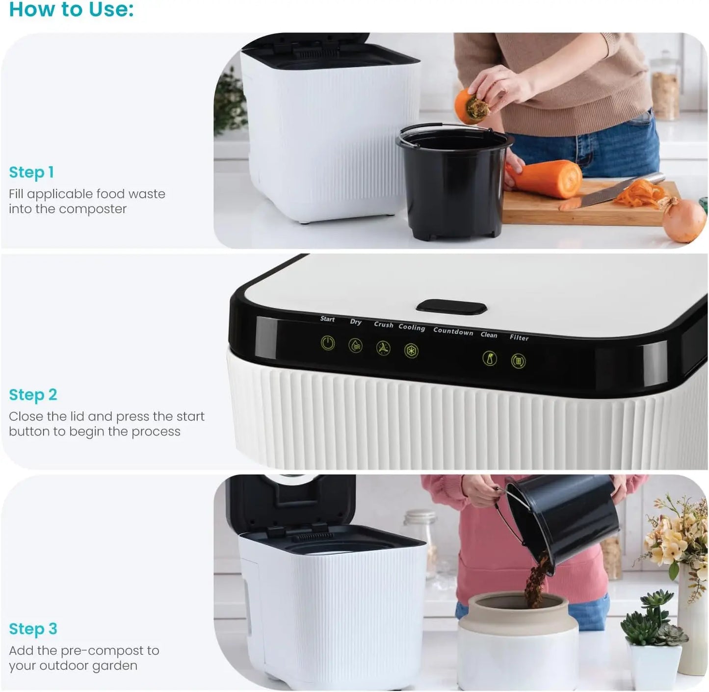 Electric Composter for Kitchen,