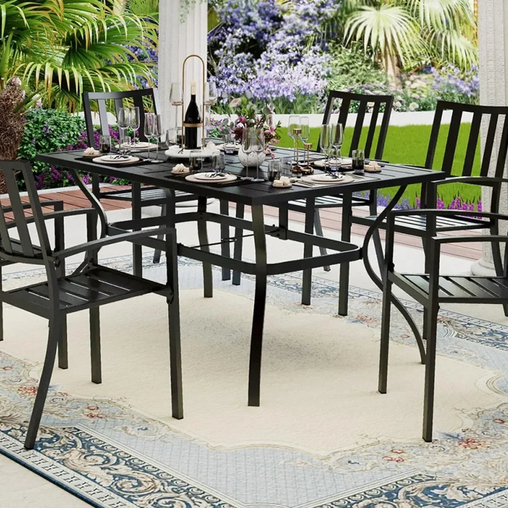 7 Piece Metal Outdoor Set